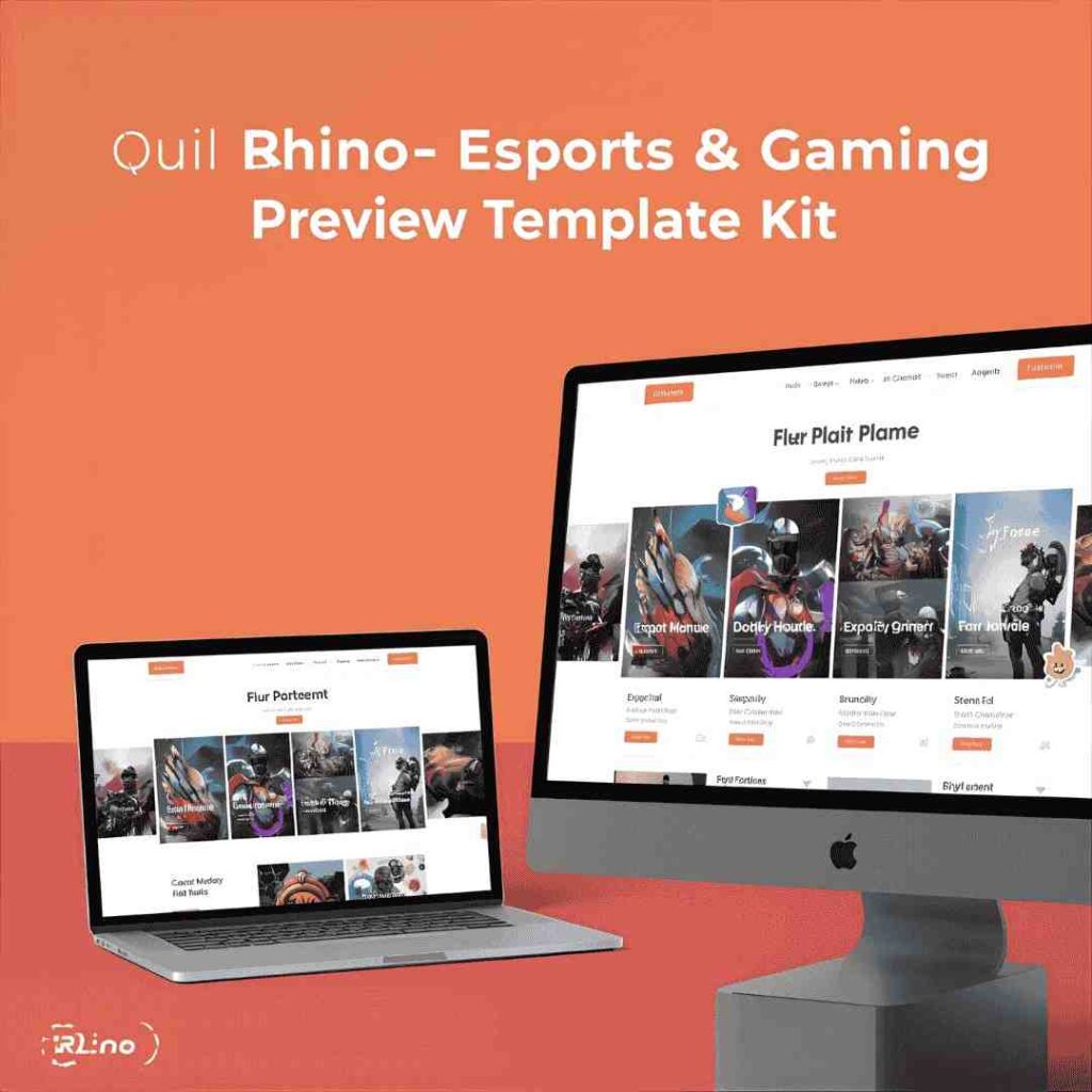 RhinoEsportsGamingElementorTemplateKi